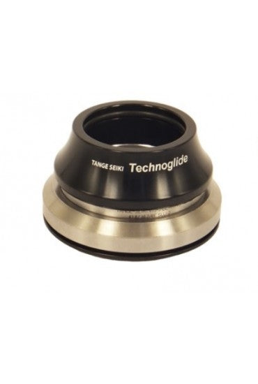 Tange Seiki Technoglide IS245 Fully Integrated Headset in Black. 1 1/8" - 1 1/2" + 15mm Alloy Tall Cap Cover